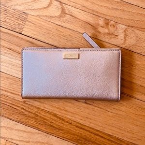 Kate Spade Rose Gold Wallet (Unused)